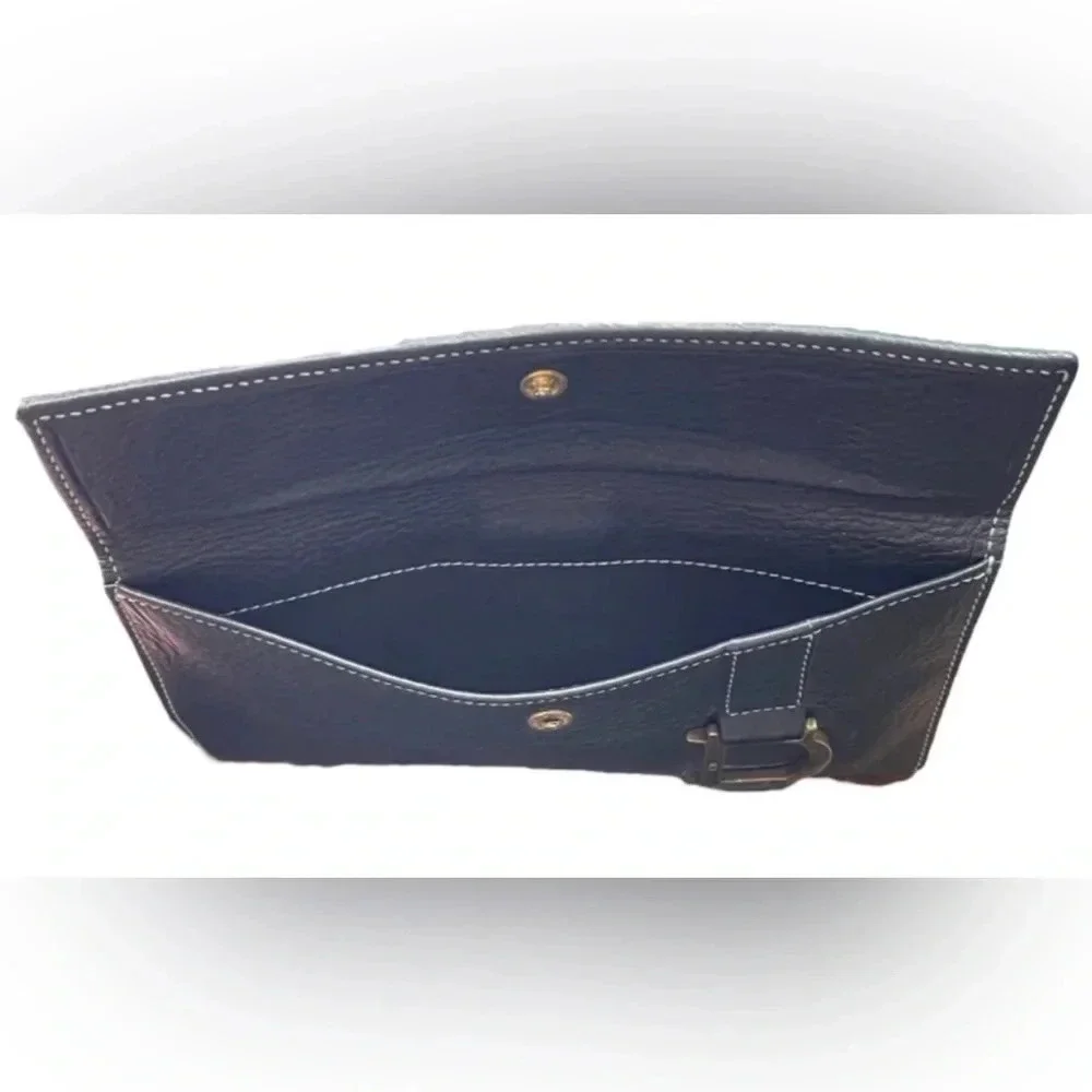 🖤Christian Dior🖤 | 2001 Black Pebbled Leather Trifold Long Wallet